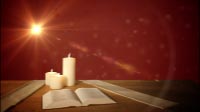 Bible and Candles Christmas