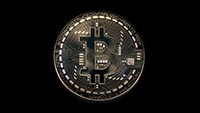 Bitcoin Rotating 360 Degrees