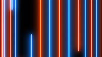 Blue And Orange Glowing Bars 2