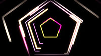 Bright Pentagon Shaped Looping Video Background