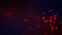 Dark Abstract Valentines Day Background With Hearts