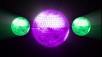 Disco Ball Purple Green 1