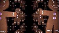 Gingerbread Cookies Endless Rows