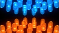 LED Flash Opposites Top Down Orange