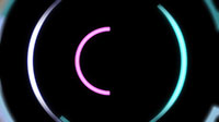 Minimalistic Looping Video Background Of Brightly Colored Circles