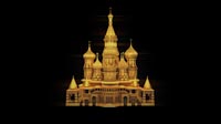 Russia Cathedral Gold Small