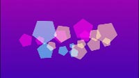 Slow Multi Colored Pentagons On Purple