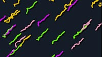 Small Squiggly Worms Diagonal Background