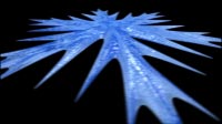  Snowflake 6 Rotating Blue