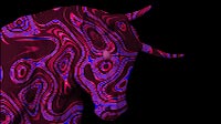 The Bull Close Up Animated Skin Red Purple Blue