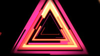 Vibrant VJ Style Visual Of Brightly Colored Triangles