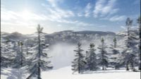 Winter Mountain Scene